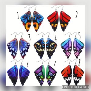🦋 Vlindervleugel oorbellen – verschillende stijlen