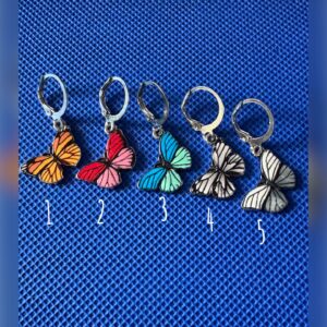🦋 Butterfly Charm Oorbellen – 5 kleuren 🌈