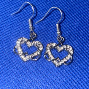 💎 Diamant Hart Oorbellen – Hypoallergeen 💖