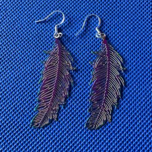 🪶 Kameleon Veer Oorbellen