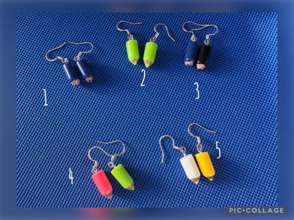 Potlood Oorbellen – 5 stijlen ✏🎨 | Beauty & More by MH