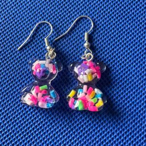 🧸 Confetti Bear Oorbellen