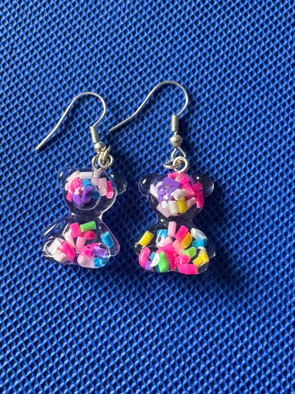 🧸 Confetti Bear Oorbellen