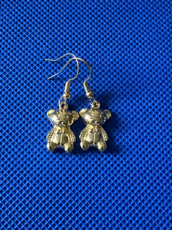 Teddy Gold oorbellen 🧸 Teddy Gold Oorbellen – schattig & shiny! ✨